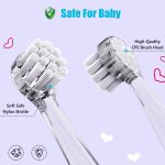 DADA-TECH Baby Electric Toothbrush, Toddler Teeth Brushes with Smart LED Timer and Sonic Technology for Infants Ages 0-3 Years (Blue) - Image 5